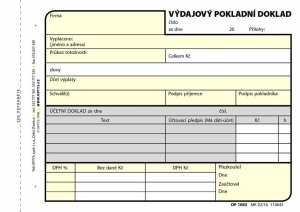 Výdajový doklad, A6, 100 listů, NCR - VÝPRODEJ