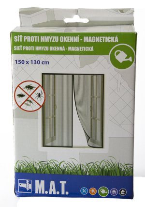 Síť proti hmyzu okenní 150x130cm magnetická - VÝPRODEJ