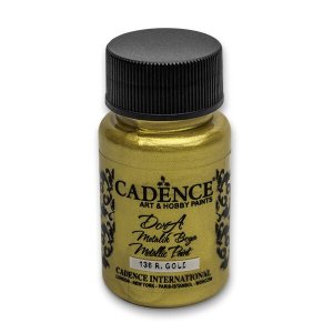 Akrylové barvy Cadence Dora Metallic 50 ml, zlatá - VÝPRODEJ