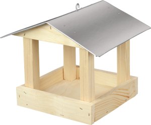Krmítko č.3 dřevěné pozinkovaná střecha 24x24x20cm - VÝPRODEJ