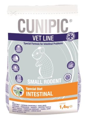 Cunipic VetLine Small rodents Intestinal 1,4 kg - VÝPRODEJ