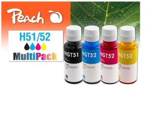 PEACH kompatibilní cartridge HP GT51, GT52, MultiPack - VÝPRODEJ