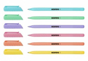 Kores Pen K0 Kuličkové pero - pastelové barvy , mix barev - VÝPRODEJ