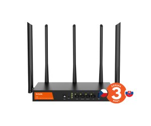 Tenda W30E WiFi Hotspot AX3000 Gigabit Router, 1x GWAN, 2x GWAN/LAN, 1x GLAN, VPN, Captive portal - VÝPRODEJ