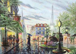 ART PUZZLE Puzzle Letní déšť v Paříži 2000 dílků - VÝPRODEJ