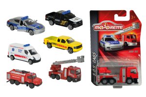 Majorette Auto hasiči, ambulance  kovové - mix variant či barev - VÝPRODEJ