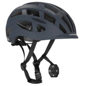 Spokey POINTER PRO Cyklistická přilba s LED blikačkou a blinkry, 58-61 cm, černá - VÝPRODEJ