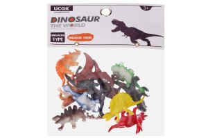 Zvířátka figurky dino 12 ks 5 cm - VÝPRODEJ