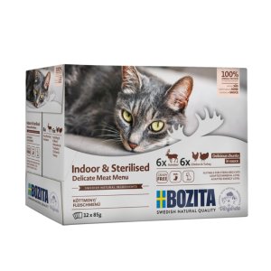 Bozita Cat Indoor &amp; Sterilised, kapsa 85 g (12 pack) - VÝPRODEJ