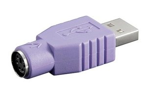 Redukce USB -> PS/2 (pro PS/2 klávesnici) - VÝPRODEJ