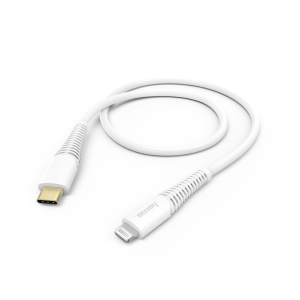 Hama MFi USB-C Lightning nabíjecí/datový kabel pro Apple, 1,5 m, bílý - VÝPRODEJ