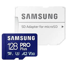 SAMSUNG MicroSDHC 128GB PRO Plus+ SD adp - VÝPRODEJ