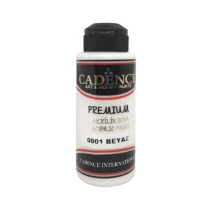 Akrylová barva Cadence Premium - bílá / 120 ml - VÝPRODEJ