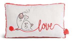 NICI polštář Kočička "Love" 43x25cm GREEN - VÝPRODEJ