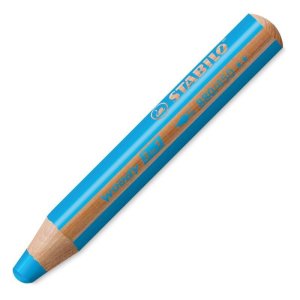 Pastelka Stabilo Woody 3 in 1 - světle modrá - VÝPRODEJ
