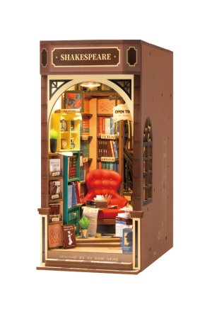 RoboTime Zarážka na knihy miniatura domečku Knihkupectví - VÝPRODEJ