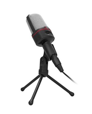C-TECH MIC-02, 3,5" stereo jack, 2.5m Stolní mikrofon - VÝPRODEJ