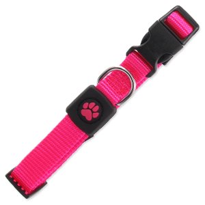 Obojek Active Dog Premium S růžový 1,5x27-37cm - VÝPRODEJ