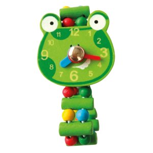 Bino Dřevěné hodinky Žába - VÝPRODEJ