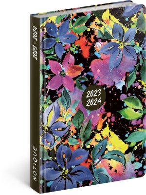 18měsíční diář Petito – Květiny 2023/2024, 11 × 17 cm - VÝPRODEJ