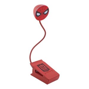 Lampička na čtení s klipem - Spiderman - VÝPRODEJ