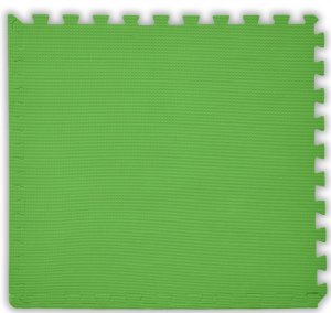BABY Pěnový koberec tl. 2 cm - světle zelený 1 díl s okraji - VÝPRODEJ