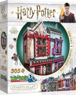 Puzzle 3D Harry Potter: Prvotřídní potřeby pro famfrpál a Slug & Jiggers Apothecary 305 dílků - VÝPRODEJ
