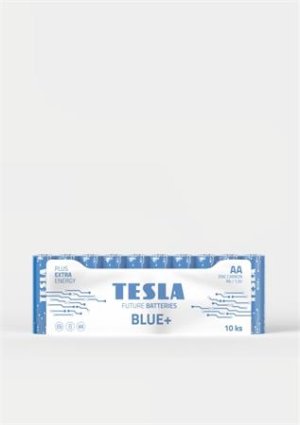 Tesla AA BLUE+ zinkouhlíková, 10 ks fólie, ND - VÝPRODEJ