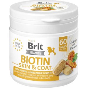 Brit Vitamins Biotin Skin&Coat Care 120g (60 tbl.) - VÝPRODEJ