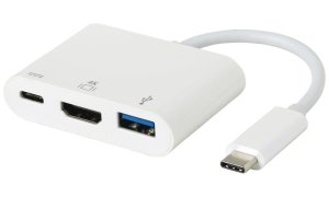 eSTUFF USB-C AV Multiport Adapter for Macbook Pro HDMI(4kx2k) + USB3.0 + USB-C Charging port.. - VÝPRODEJ