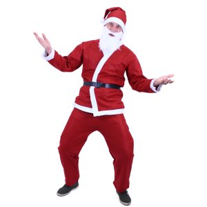 Kostým Santa Claus (bez vousů) pro dospělé - VÝPRODEJ