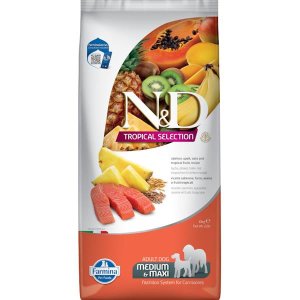 N&D TROPICAL SELECTION Dog LG Salmon Adult Medium & Maxi 10 kg - VÝPRODEJ