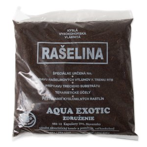 Náplň rašelina vláknitá AQUA EXOTIC - 150 g - VÝPRODEJ