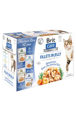 Brit Care Cat Fillets in Jelly Flavour box 12x85g - VÝPRODEJ