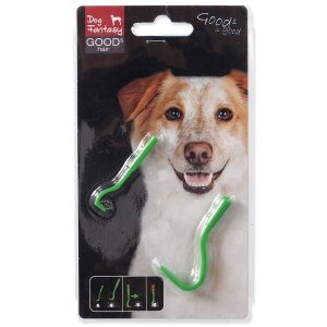 Háček Dog Fantasy na klíšťata plastový 2 velikosti - VÝPRODEJ