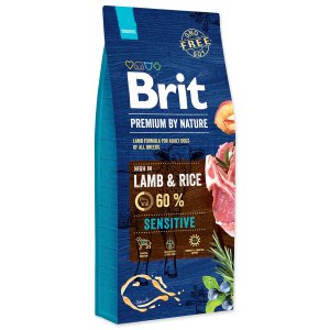 Krmivo Brit Premium by Nature Sensitive Lamb 15kg - VÝPRODEJ