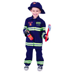Dětský kostým hasič - český potisk (M) e-obal - VÝPRODEJ