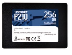 PATRIOT P210/256GB/SSD/2.5"/SATA/3R - VÝPRODEJ