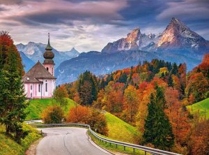 CASTORLAND Puzzle Podzim v Bavorských Alpách 2000 dílků - VÝPRODEJ
