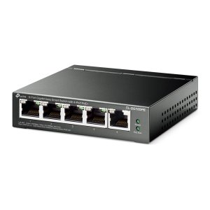 TP-LINK 5-Port Gigabit Easy Smart Switch with 4-Port PoE+, 4× Gigabit PoE+ Ports, 1× Gigabit Non-PoE Ports - VÝPRODEJ