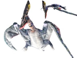 Pterosaurus plyšový 66 cm s ohebnými křídly a krkem - VÝPRODEJ