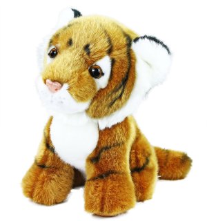 Rappa Plyšový tygr sedící 18 cm - VÝPRODEJ