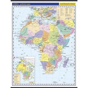 Afrika - školní nástěnná politická nástěnná mapa,1:10 mil./96x126,5 cm - VÝPRODEJ