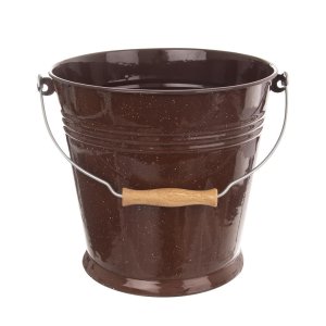 Vědro 10L ¤28cm smalt BROWN - VÝPRODEJ