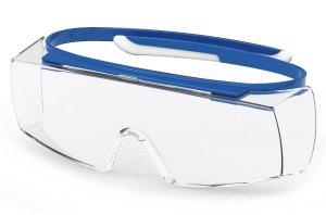 UVEX Brýle přes korekční brýle Super OTG, PC čirý/UV 2-1,2; SV. excellence/integr. boční ochrana/uvex hi-res, rám./modrá - VÝPRODEJ