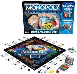 HASBRO - MONOPOLY Super Elektronické bankovnictví CZ verze - VÝPRODEJ