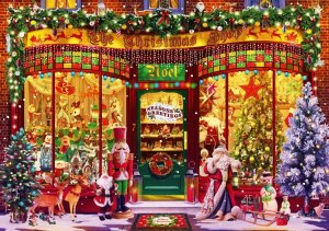 BLUEBIRD Puzzle Obchod s vánočními dekoracemi 1000 dílků - VÝPRODEJ
