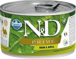 N&D PRIME Dog konz. Wild Boar & Apple Mini 140 g - VÝPRODEJ