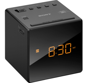Sony ICF-C1B - rádiobudík analogový FM/AM tuner, LCD displej, duální alarm, repro 6.6cm, černé - VÝPRODEJ