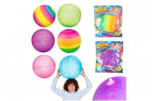 Míč barevný nafukovací velký 40cm mix barev v sáčku 25x29cm 12m+ - VÝPRODEJ